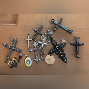 Assorted Religious Crosses and Charms